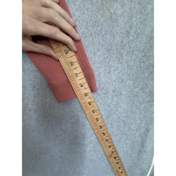 J.Jill  Hoodie Sweater Womens Large Coral Embroidered Waffle Knit Pullover Boho - Picture 5 of 12